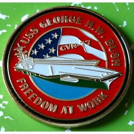 Navy USS Bush CVN-77#1138 Military Challenge Coin
