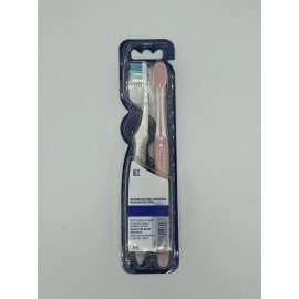 2 Pack Oral-B Gum Care Compact EXTRA SOFT Toothbrushes Teeth Dental Pink Gray