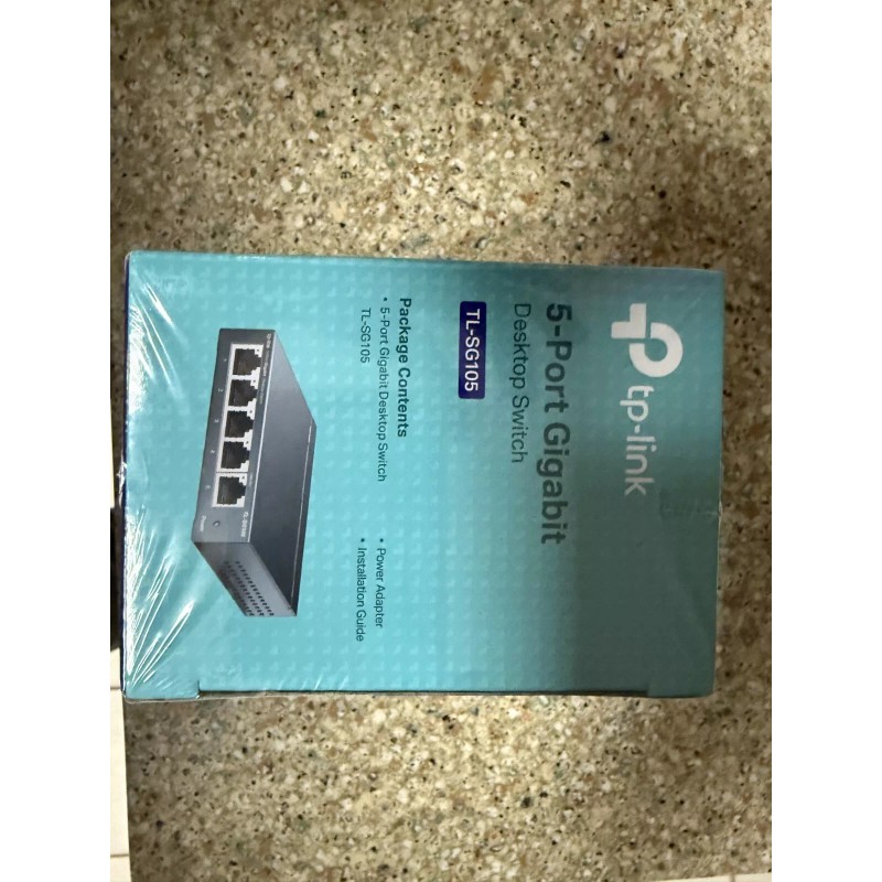 TP-Link TL-SG105, 5 Port Gigabit Unmanaged Ethernet Switch, Network Hub,
