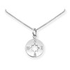 Sterling Silver Compass Necklace for Women, Cut-Out Compass Necklace, Wife