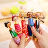 NOOMIEQCF 5-Pack Japanese Anime Doll Gel Pens 0.5mm Blue Ink