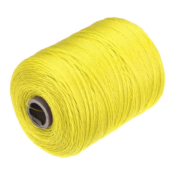 sourcing map Twisted Mason Line Nylon Twine String Cord Yellow