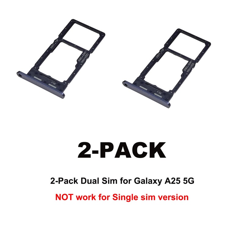 2 PCS for Galaxy A25 5G Dual SIM Card Tray