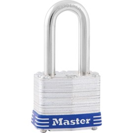 Master Lock, LLC 3DLF Long Shackle Padlock, w/ 1-1/2-Inch Shackle, Rust-Proof