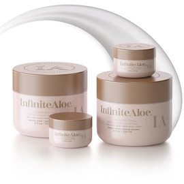 Infinite Aloe Skin Care Cream, Original Scent, 2-8oz Jars (Plus 2 Bonus 0.5 oz InfiniteAloe Travel Jars)