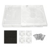 for PS Slim Clear Case DIY Replacement Transparent Game Console