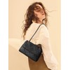 Gladdon Multi Pocket Shoulder Satchel Bag for Women Diamond Pattern