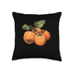 Persimmon Fruit Design Throw Pillow