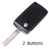Alppihym 2-button compatible with car key housing for Peugeot and