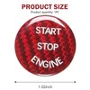 Merdege Car Push Start Button Cover, Ignition Button Cover Replacement,