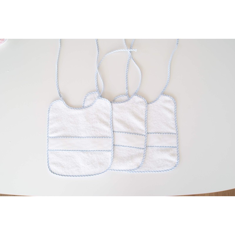 Interbaby 00042 Pack of 12 Cross Stitch Bibs 20 x