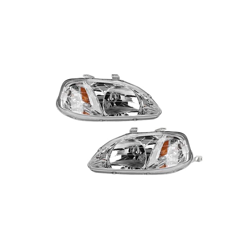 Parts Galaxy Headlight Assembly Set For 1999-2000 Honda Civic Left