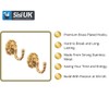 Modern & Classic Designs Screw In Tassel Hold Rosette Hook