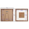 TOFOREVO 8x8 Square Picture Frames Set of 6 Rustic Wood