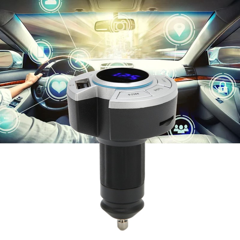 Bluetooth FM Transmitter Car Adapter USB Memory Card 3 Play