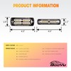 BooYu 8-pcs Amber Surface Mount LED Emergency Strobe Lights for