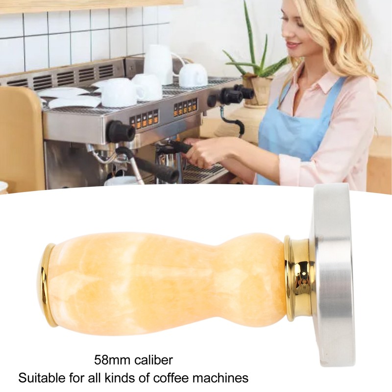 58mm Coffee Tamper Stainless Steel Ergonomic Coffee Pressing Tamper for