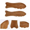 LALAFINA 2pcs Wooden Scraping Board Sanitary Massage Tool for Face