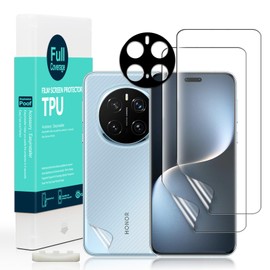 Ibywind Screen Protector for Honor Magic7 Pro 5G (2 Pieces), TPU Film, with 1 Metal Camera Protection, 1 Piece Back Film, Bubble-Free Clear HD