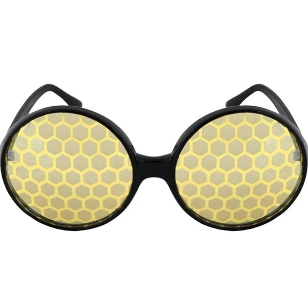 Unbranded Black/Yellow Bug Eyes Glasses