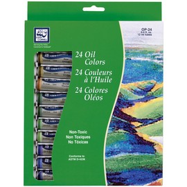 Loew-Cornell 12-Milliliter Oil Paint, 24/pkg, Assorted