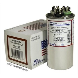 Carrier HC98JA031-30 + 5 uf MFD 370/440 Volt VAC AmRad Round Dual Run Capacitor, Made in The U.S.A.