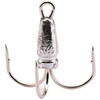 4 Pcs Snagging Hooks Snagging Weighted Treble Hooks （6/0, 8/0,