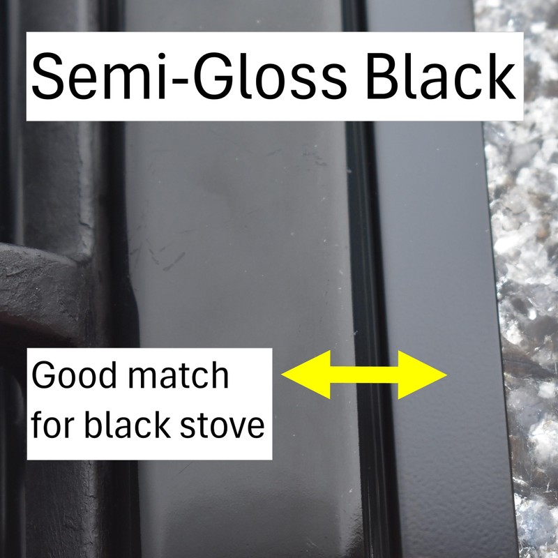 TrueGem Stove Gap Covers - 25.4", Black, Stainless Steel
