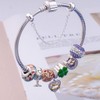 ZIYOU 925 Sterling Silver Bracelet Best Friend Heart Dangle Charm