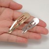 50 Pcs Metal Snap Hair Clips Water Drop Hair Clips