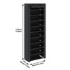 UDEAR 10-Tier Free Standing Shoe Rack Sturdy Shoe Rack Organizer