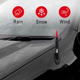 1 Pack Car Bullet Antenna, for GM Chevy Silverado 1500 2500 3500 HD Avalanche GMC Sierra 1500 2500 3500 Denali Heavy Duty Pickup Trucks Accessories, American Flag (Red)