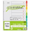 TAE Color Index PP IN-3410 A4 30 Hole 10 Pile