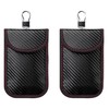 Faraday Bag for Key Fob, [2 Pack] Diyife Car RFID Signal Blocking Pouch with Hook Securing Keyring, Waterproof Faraday Key fob Protector, Blocks 5G/WiFi/NFC/RFID Signals [Hook Design]