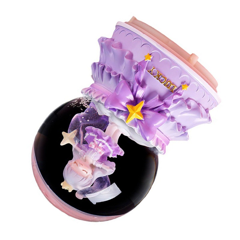 Cartoon Crystal Ball Music Box Handmade Innovative Musical Box with