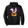 Chick Bunny Ears Easter Cute Farm Animal Spring Pullover Hoodie