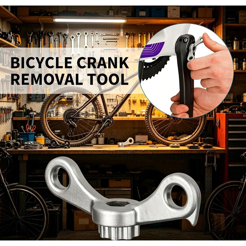 FBBEVWBK Bike Crank Removal Tool, Professional Crank Extractor Compatible