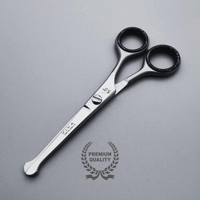 Professional 5 Inch Safety Hair Scissors Beard Moushtache Children's Pet
