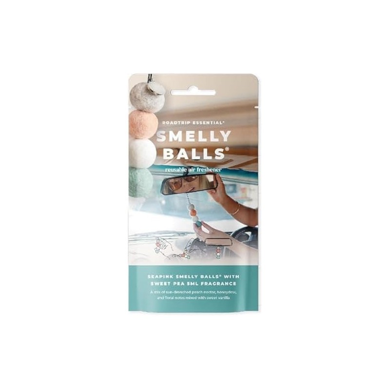 Smelly Balls Seapink Sweet Pea Car Air Freshener Set