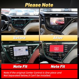 EKAT Car Radio Stereo for Toyota Camry 2018 2019 2020 - Wireless Carplay & Android Auto, 2+64G Android Touchscreen with Equalizer, WiFi, GPS Navigation, FM RDS, AHD Rear View Cam