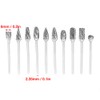 Rotary Burr Set, 10pcs 2.35*6mm Tungsten Carbide Rotary Files Metalworking