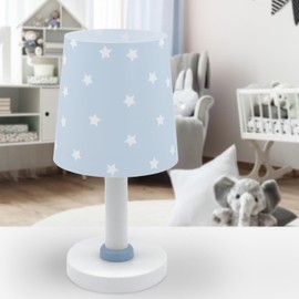 Dalber 82211T E14 Children's Table Lamp Bedside Lamp Star Light Stars Blue