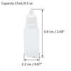 XIWENQUKU 2Pcs 15ml/0.5oz Plastic Dropper Bottles, Empty Squeezable Portable Travel