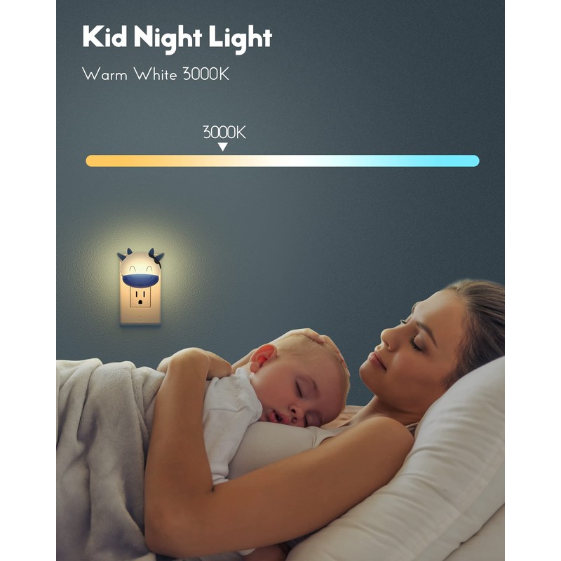 Tonitre Night Light Plug into Wall, LED Night Light with
