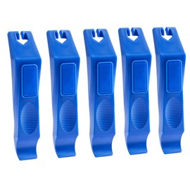 5PCS High-Strength Plastic Bike Tire Levers, Portable and Multifunctional Bicycle Tire Levers,Tire Removal Tool for Road Mountain Bike Tires (‎Blue)