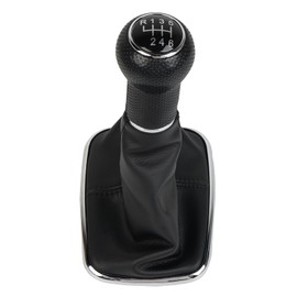 OTUAYAUTO Schaltsack Schaltmanschette mit Schaltknauf und Rahmen, als Komplettset Plug Play Ersatzteil Passend für Golf 4, 6 Gang OEM: 1J0711113