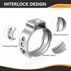 100-PCs HeSun 3/4 Inch PEX Crimp Ring, Premium 304 Stainless