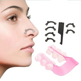 El más nuevo Clip para talladora mágica Nariz mágica hacia arriba Elevador Conformador Clipper Herramienta de belleza Modelador externo + (3 tamaños) Dentro de la talladora para nariz arriba