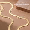 CROCHETFUN 14K Gold Chain for Women Snake Necklaces for Women