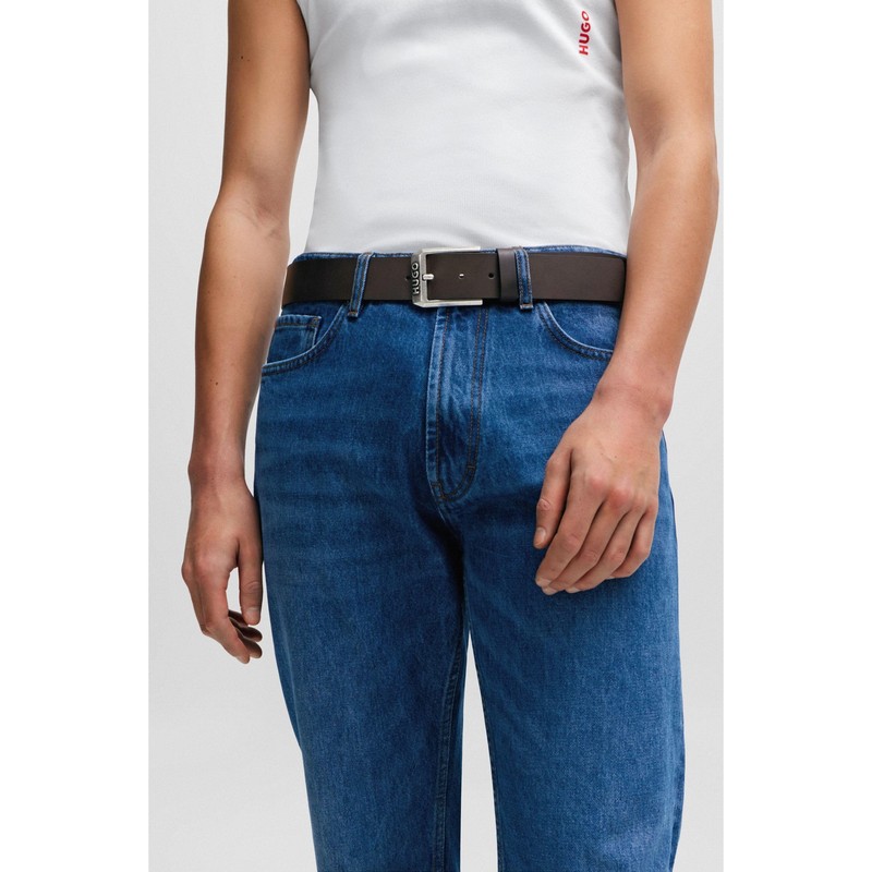 HUGO Men's Belt, dunkelbraun